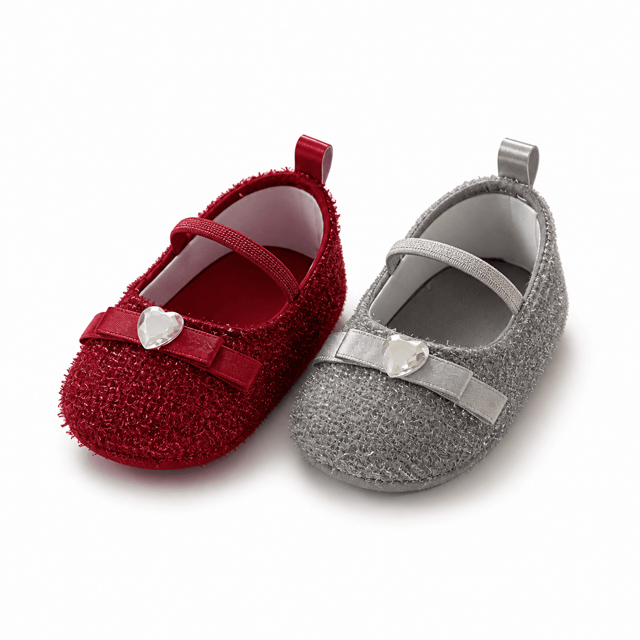Crystal Heart Sparkle Mary Janes