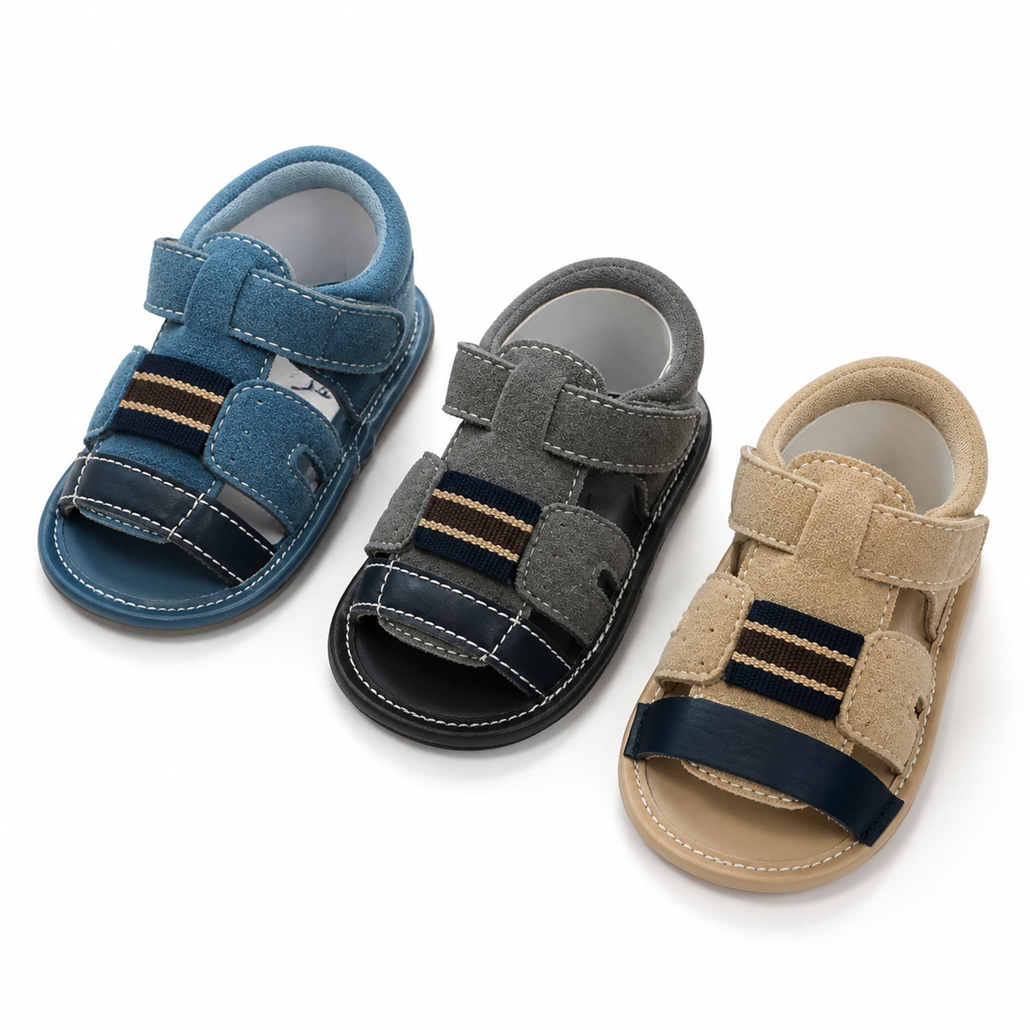 Coast Stripe First-Step Sandals