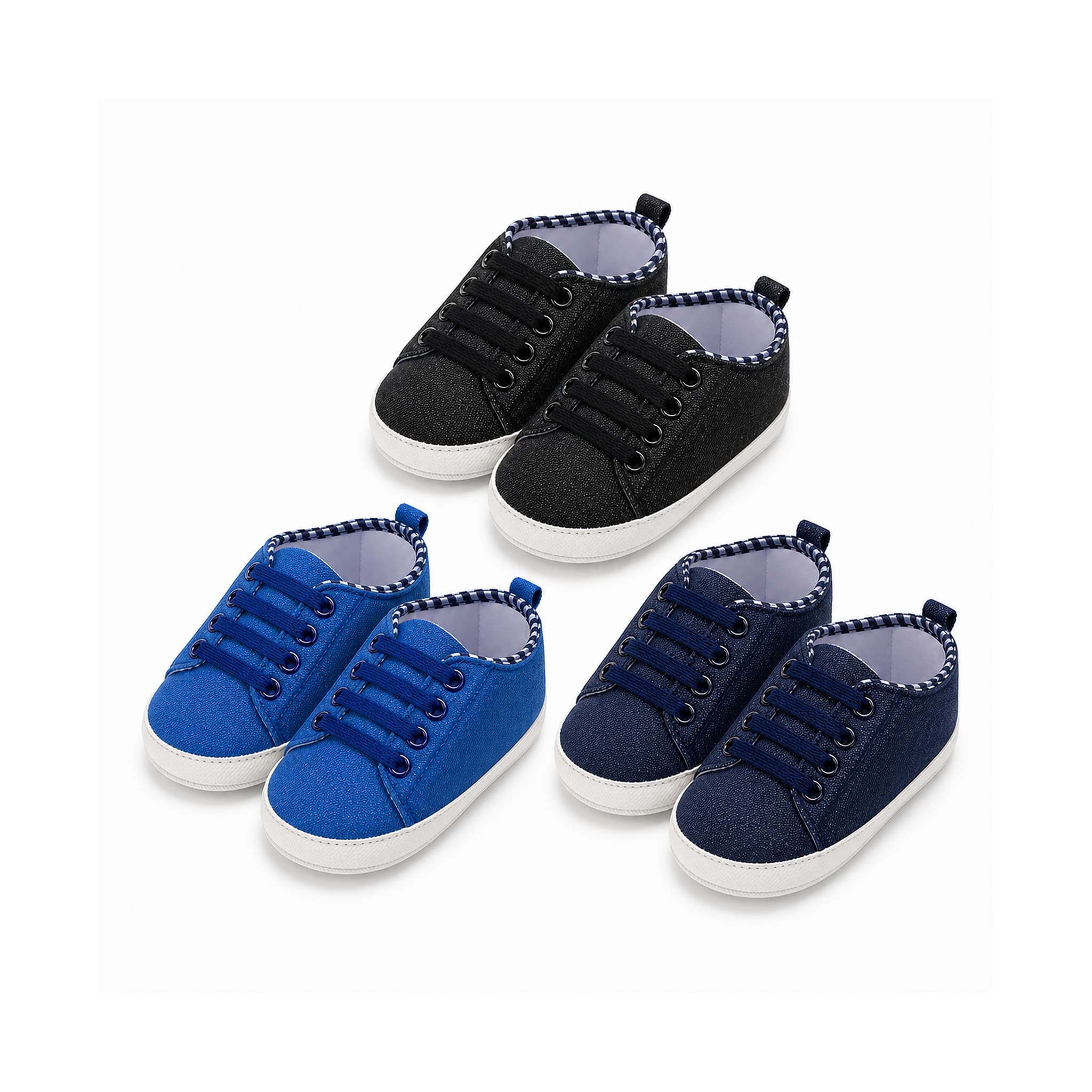 Midnight Lace-Up First Walkers