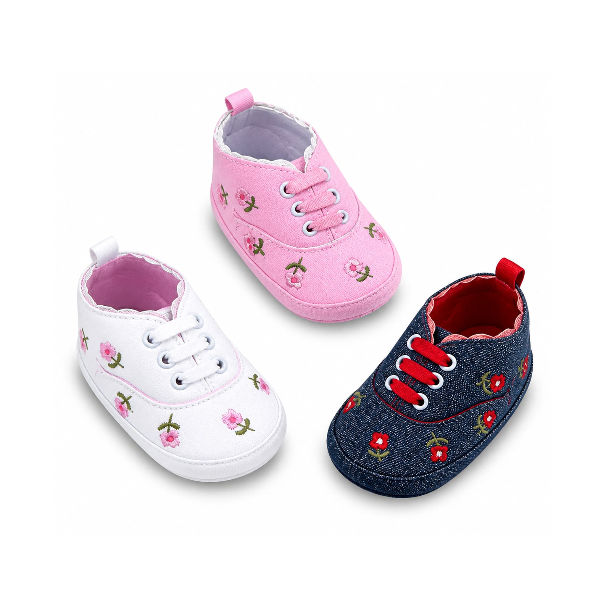 Wildflower Lace-Up First Walkers