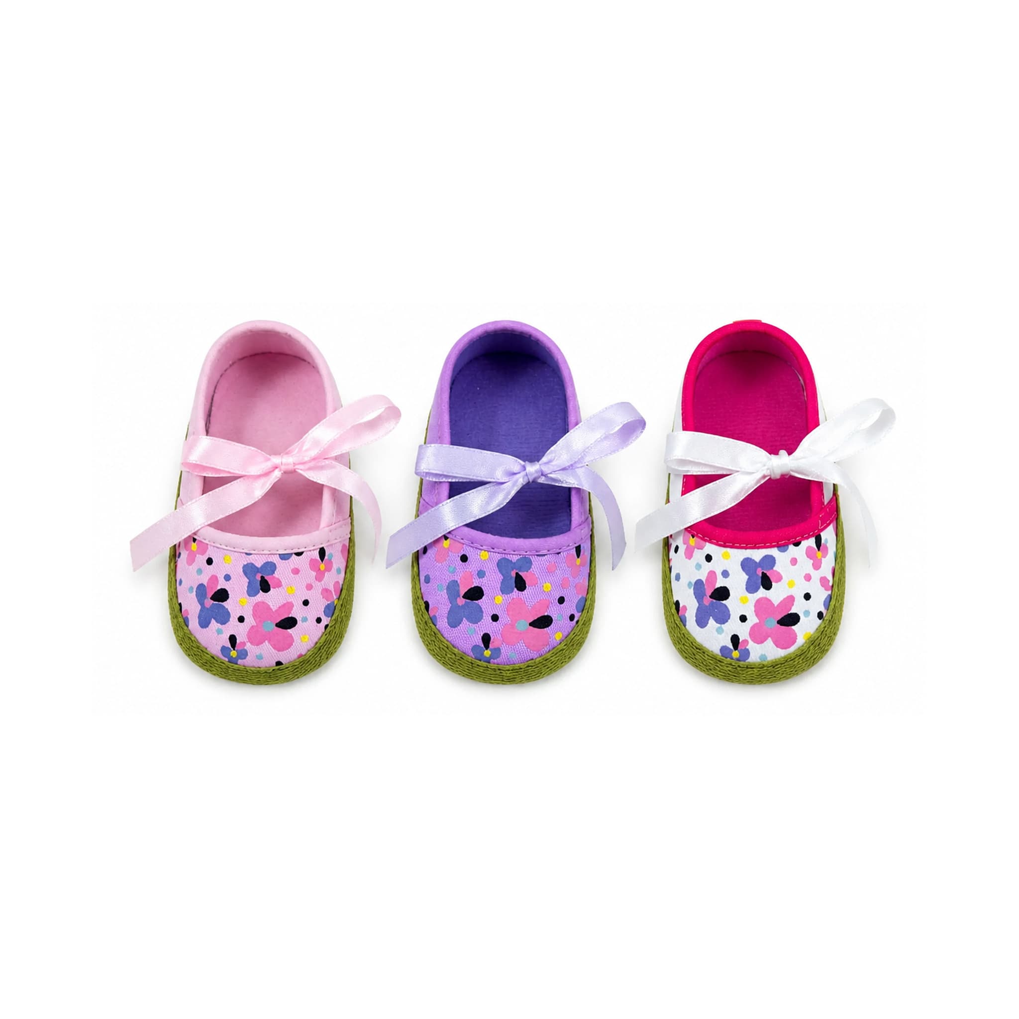 Spring Garden Bow Soft-Sole Flats