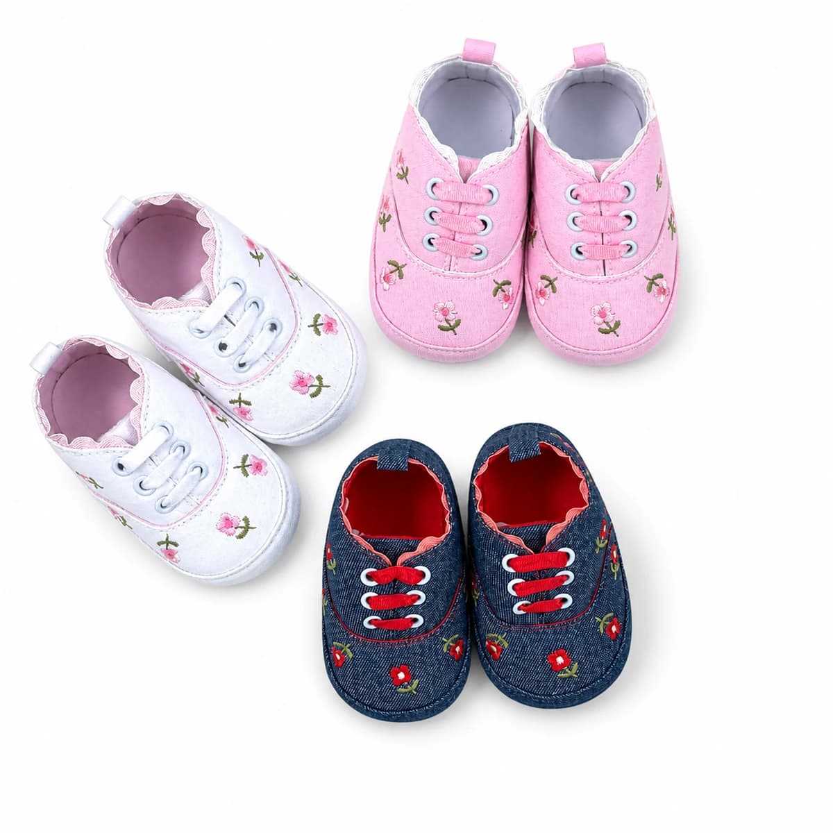 Wildflower Lace-Up First Walkers