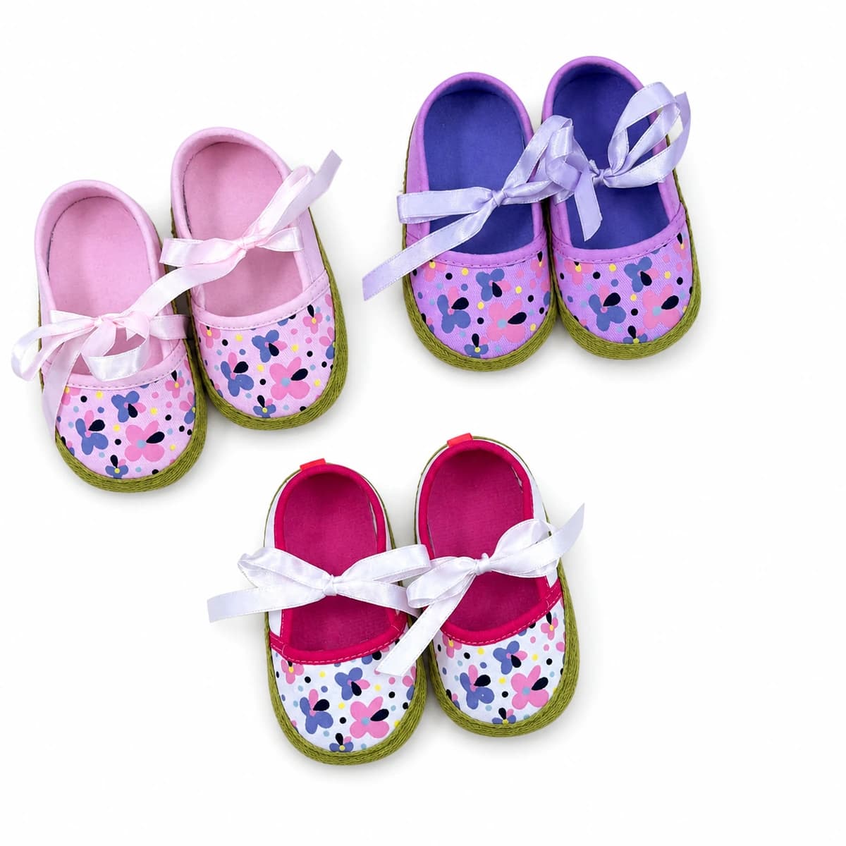 Spring Garden Bow Soft-Sole Flats